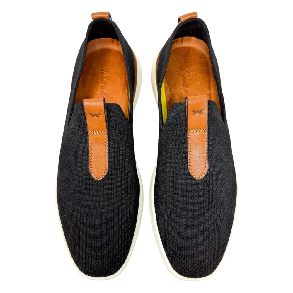 Wolf & Shepherd SwiftKnit Loafer Black White Shoes Men’s size 6 - Picture 2 of 12